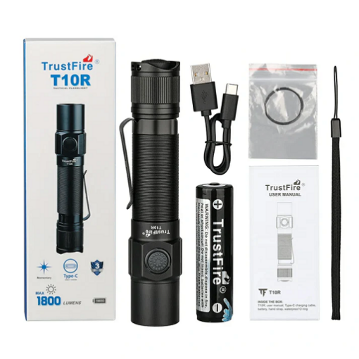 TrustFireT10RRechargeableTacticalFlashlight1800Lumens 04