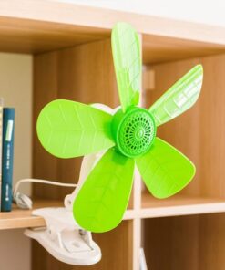 پنکه رومیزی دور تند 8 portable clip electric fan super soft wind with five leaf 12