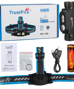 هدلایت مادام العمرH6R-TRUST FIRE 13 TrustFire H6R Rechargeable Headlamp 1350 Lumens