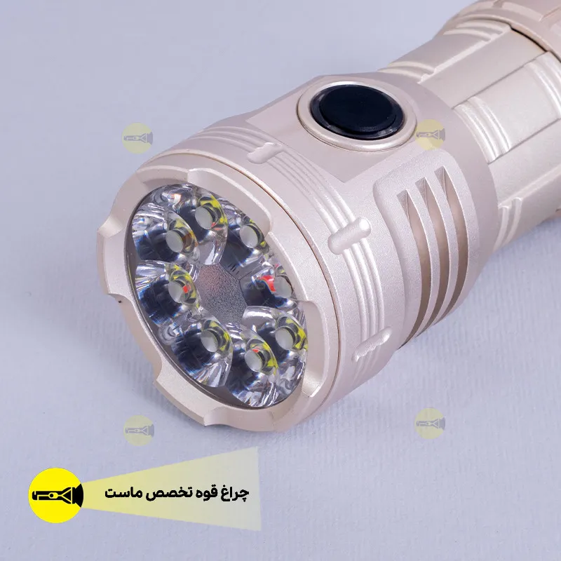 هیولای 8 لامپ ZY-F80 15 خرید چراغ قوه اسمال سان F80