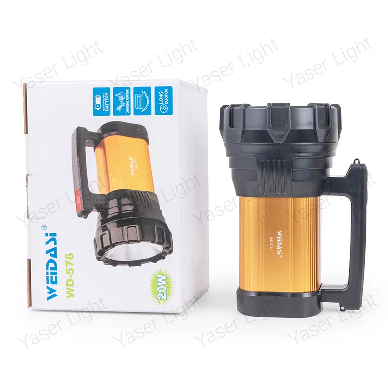 نورافکن دستی ویداسی مدل WD-576 | ضدآب و دارای پاوربانک