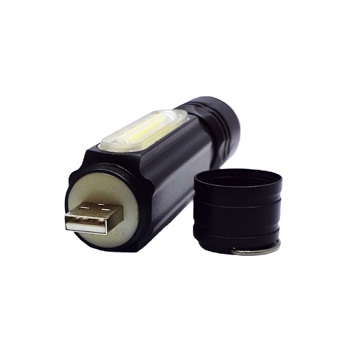 چراغ قوه پلیسی اسمال سان ZY-5154 با چراغ جانبی و پایه مگنتی - Image 3