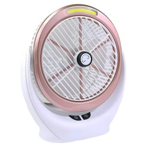 پنکه شارژی رومیزی و دستی مدل 2031 (۳ سرعته + چراغ LED)